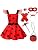Super Big Sister Lady Bug Dress Costume for Girls, Size 120